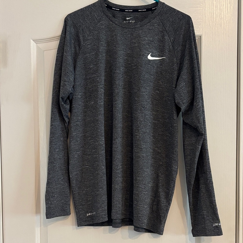 Nike Men's Charcoal Long Sleeve Tee